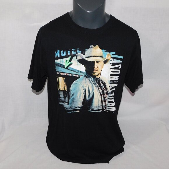 Jason Alden 2014 The Night Train Tour 2 Sided Graphic Concert T Shirt Mens L - Picture 1 of 9